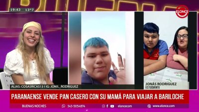 Joni, el paranaense que cre&oacute; una comunidad en TikTok y vende pan con su mam&aacute; para viajar a Bariloche